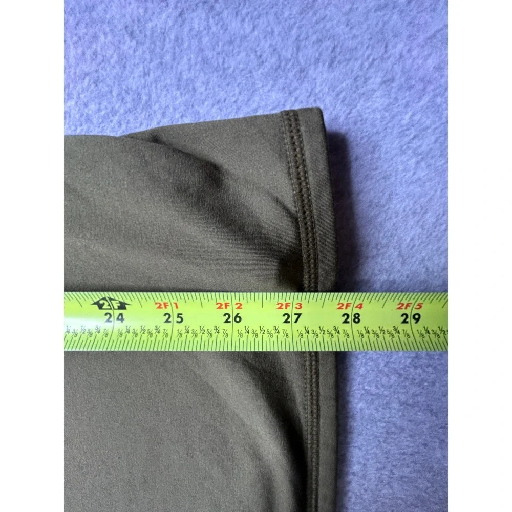 ESDY Mens Tactical Thermal Base Layer Set Olive Green Fleece Lined Large